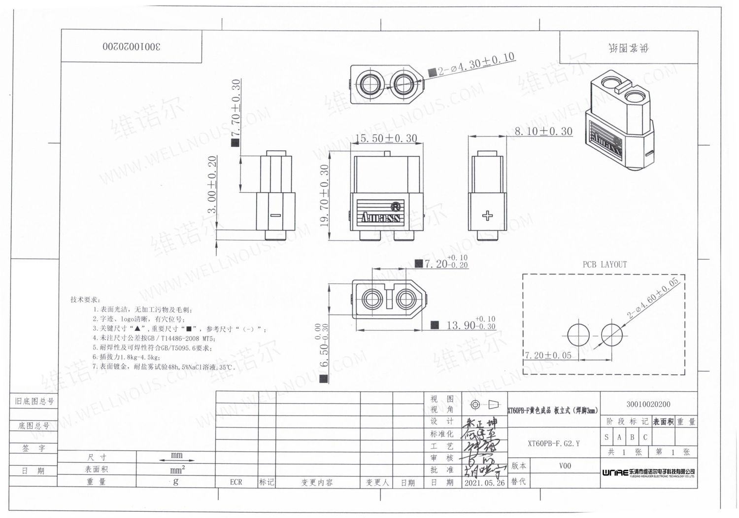 Chithunzi cha XT60PB-F