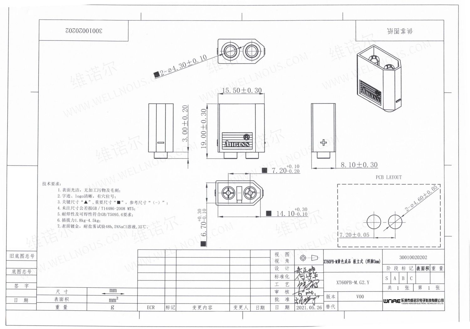 Saukewa: XT60PB-M