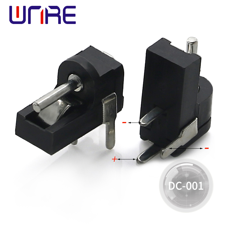 DC-001 horizontal DC power jack female socket connector for power cabinets