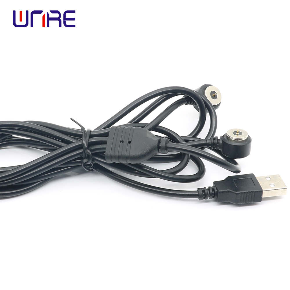 2 In 1 Connector Magnetic Cable Male 10mm Magnetic USB Cable For Marine Console