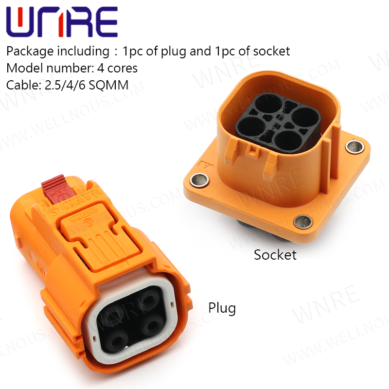 China Low Current Four-core Plug Connector New Energy Electric Vehicle ...