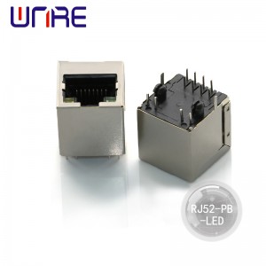 Konektor lan Rj45 konektor splitter 8p8c RJ45 dengan pelindung