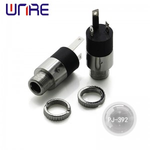 I-3.5MM Stereo Female Socket Jack ene-Screw 3.5 Audio Headphone Connector Cylindrical Socket