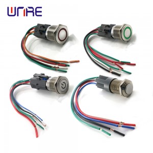 12mm 16mm 19mm 22mm 25mm Latching Momentary Waterproof Illuminated Push Button Switch yensimbi