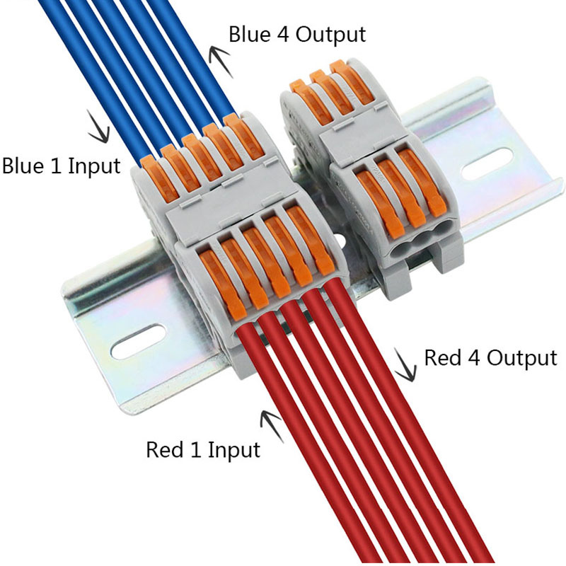 Mini connectors de cable de cable ràpid Conductor compacte universal Connector de cablejat d'empalmament de molla Bloc de terminals push-in LED SPL-2/3