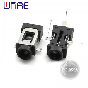 DC power socket Black High-performance power socket
