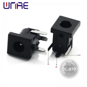 Dc-070 Conector de toma de corriente DC 2.0/2.5 negro