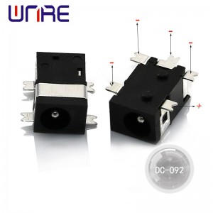 Dc-092 DC қуат розеткасы 1,3 істікшелі