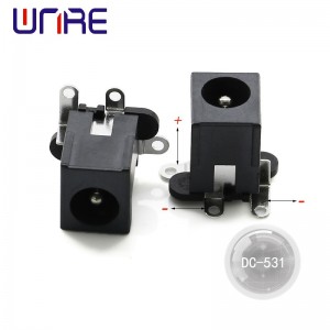 Dc-531 DC Power socket Black 2.0 pin