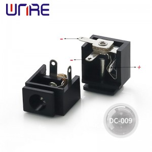 Dc-009 female DC power socket BLACK