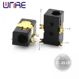 Dc-011d SMD Ang DC power jack alang sa serye sa SMT kay 5.5 × 2.1 5.5x 2.5mm