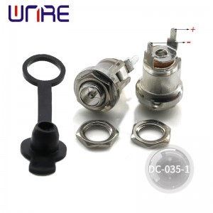 DC power socket female 1.3 pin DC charging jack