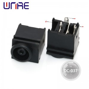 DC power socket Laptop DC-037 horizontal three-pin interface charging dock