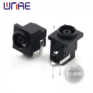 DC038 Đầu cắm cái hai lỗ Giắc nguồn DC DC-038 Phích cắm và ổ cắm máy tính xách tay