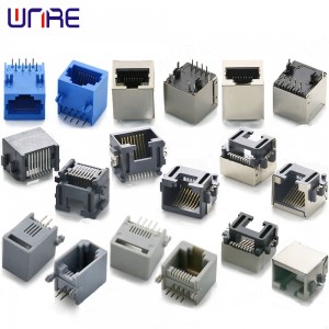 Tək Portlu Rj45 Qadın Bağlayıcı Soket Qalxanlı Universal Şəbəkə Soketi