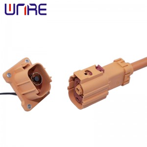 125A DC 1500V 8mm Straight High Voltage Connector 1Pin Terminal Connector High Power Connector Right Angle Plug