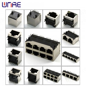 8p8c rj45 rj11 Modular Kabel Konektor PCB Gunung Jack Soket Perempuan Antarmuka Jaringan Kabel Konektor RJ45