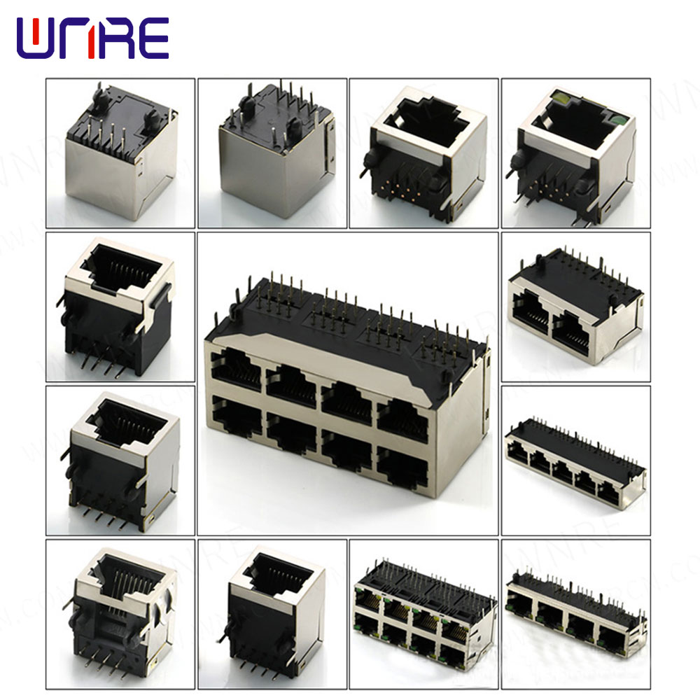 Factory Promotional Hdmi To Vga – 8p8c rj45 rj11 Modular Plug Cable Connector PCB Mount Jack Female Socket Network Interface Cable RJ45 Connector – Weinuoer