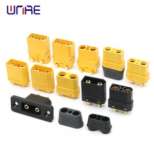 Best-Selling China High Voltage Connector 2pins Xt90 Connector Gold Banana Plugs Male Female for Panel Board to Cable
