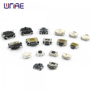 Tact Micro Switch A03 Series 2/4pin 8Types Тактыльная кнопка, чорны/белы/чорны+белы