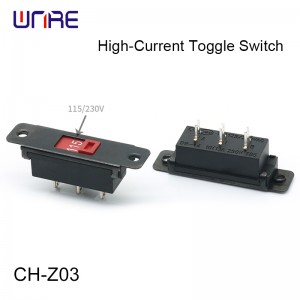 CH-Z03 3 Pin Standard Toggle Switch 115V 230V Dual Voltage with Mounting Hole for General Industrial and Household Use