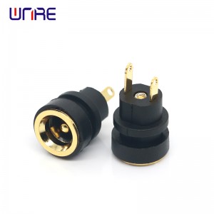 DC-022B Snap In Type DC Power Supply Jack Socket Female Panel Mount Connector Plug Adapter 5.5*2.1 5.5*2.5