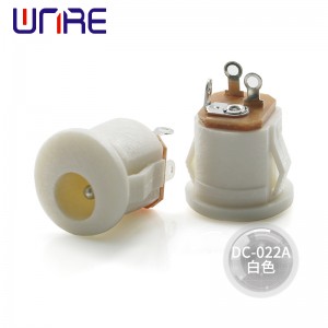 Slot pentru card eficient alb DC 022A mamă / conector / priză / mufă dc-022a alb max 5,5 mm 2,5 mm 2,1