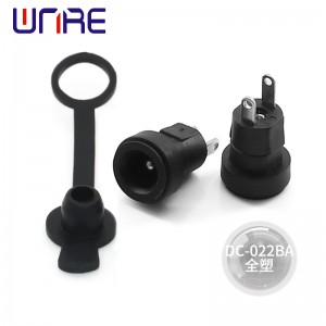 5.5 X 2.1mm Plastic Male Plugs DC-022BA Power Socket Female Jack Screw Nut Panel Mount Connector alle Plastic DC022 5.5*2.1MM