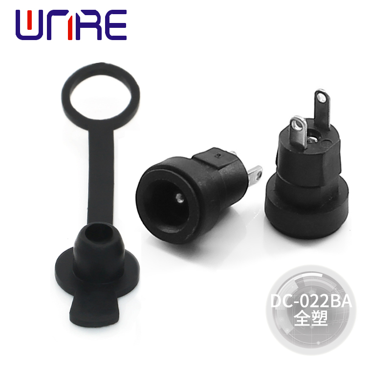 2020 New Style Rca Port - 5.5 X 2.1mm Plastic Male Plugs DC-022BA Power Socket Female Jack Screw Nut Panel Mount Connector all Plastic DC022 5.5*2.1MM – Weinuoer
