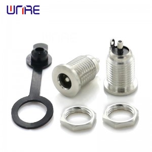 DC-099 M10 DC Power Jack Socket Female Panel Mount Connector Metal DC099 10mm 5.5*2.1 5.5*2.5