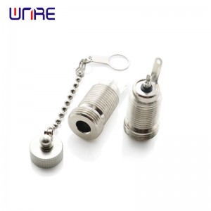 DC-099 Double Position Skru Pitch DC Power Jack Socket Female Panel Mount Connector Metal DC099