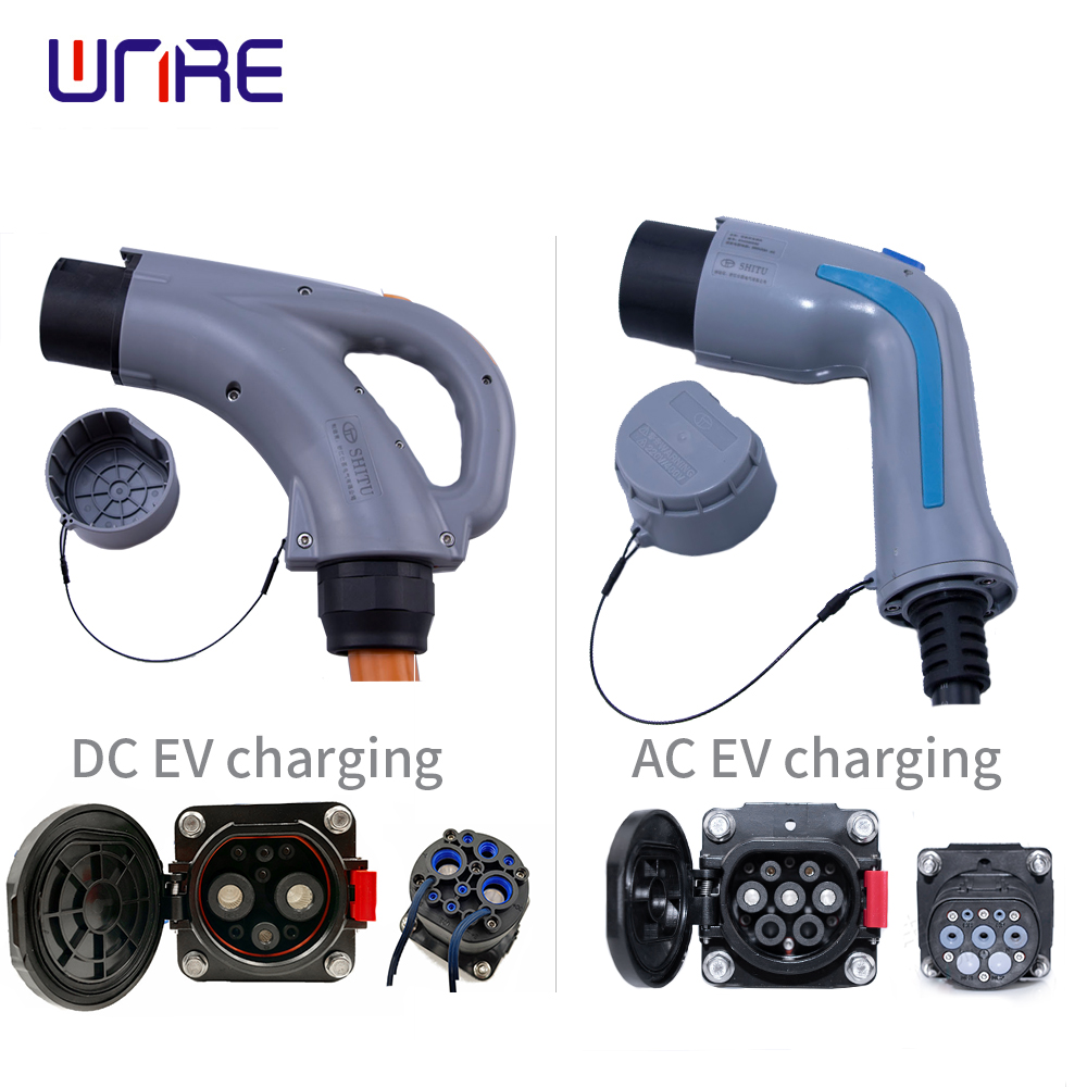 DC and AC charging guns for electric vehicles