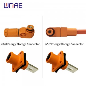 Top Quality China Energy Storage 125A Single Pin 8mm Plus and Socket with Busbar Lug Battery Connector