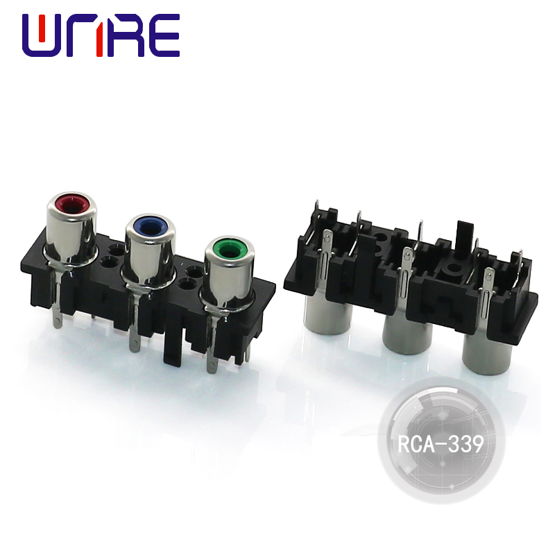 Soket RCA Kualitas Baik Female Pcb Mount Konektor Kabel Untuk DVD/TV/CCTV/Sistem Home Theater/Audio/Video