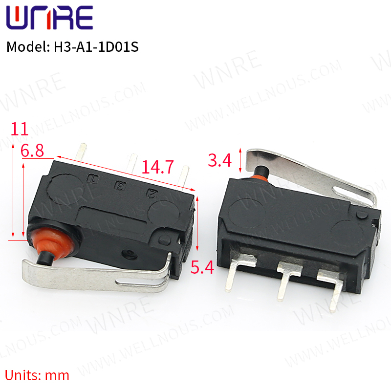 China Factory H3-A1-1D01S Micro întrerupător impermeabil întrerupător auto-resetare Comutator sensibil