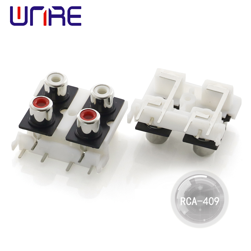 RCA Socket Female Pcb Mount Cable Connector Bakeng sa DVD/TV/CCTV/Home Theater System/Audio/Video
