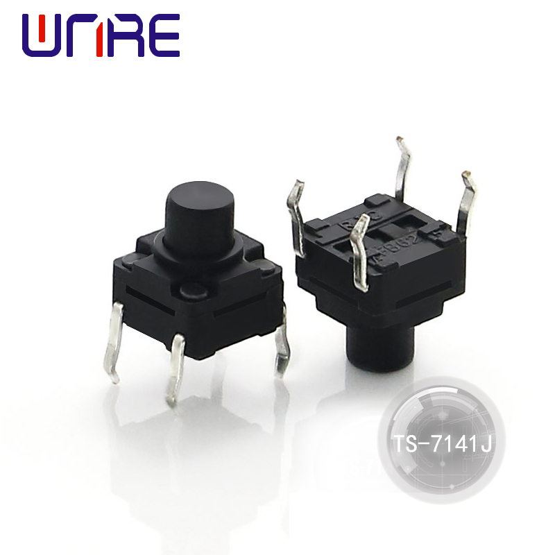 Kína Factory TS-7141J Vatnsheldur 4P Tact Switch DIP Push Button Switch