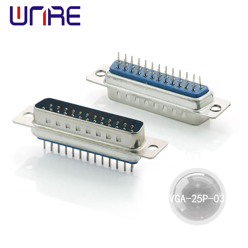 Wholesale VGA-25P-03 25 Pin Male D-sub Solder Connector Through Hole VGA Connector