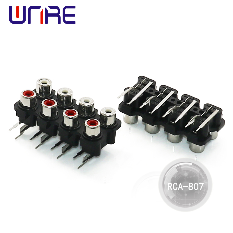 Factory Direct Sale RCA Connector Pcb Mount Female Cable Connector Ho an'ny DVD/TV/CCTV/Home Theater System/Audio/Video