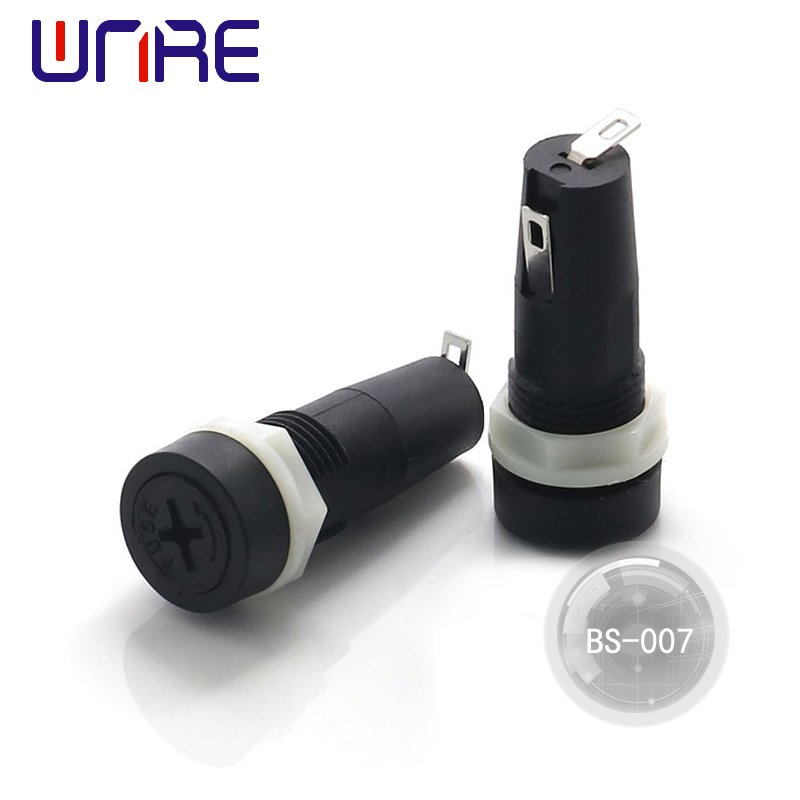 High Quality BS-007 Insurance Tube Socket Cylindrical 5*20mm Tube Fuse Holder Made In China