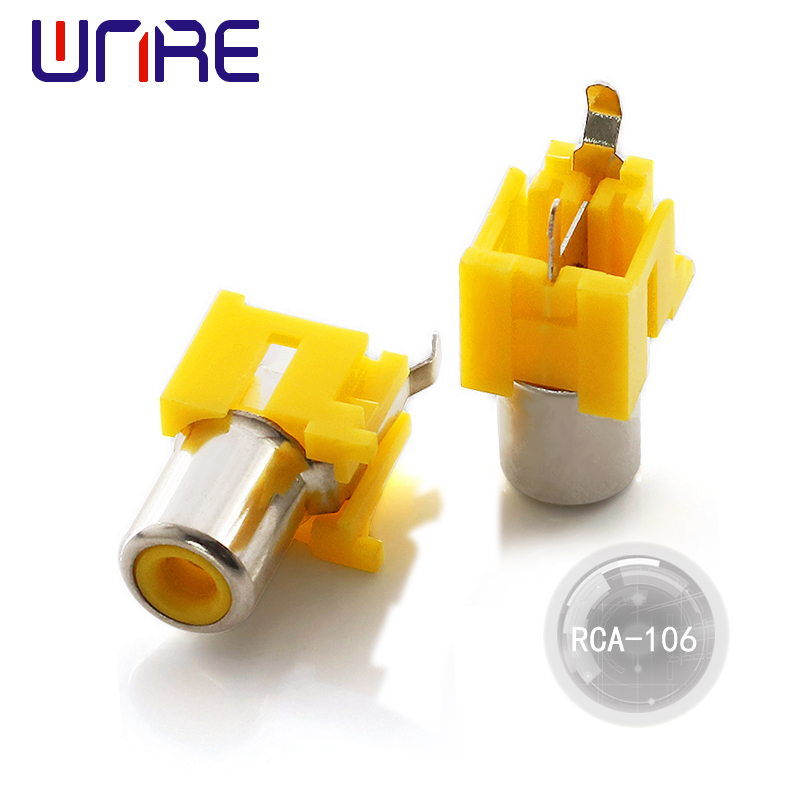 High Quality RCA Socket RCA Connector Female Pcb Mount Cable Connector ho an'ny DVD/TV/CCTV/Home Theater System/Audio/Video