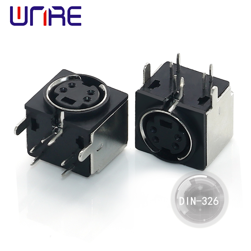 DIN-326 S Terminal Mini DIN Asopọ S-Video Awọn asopọ ebute Adapter Sockets Electrical Connectors