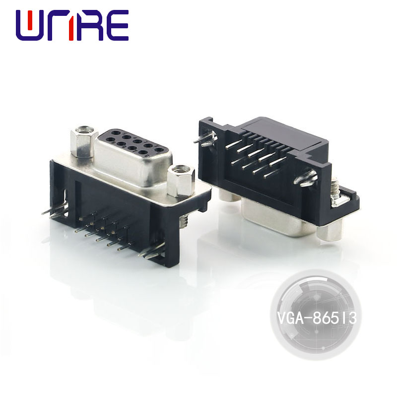 VGA-865I3 15P Akọ D-sub Solder Asopọmọra Nipasẹ Iho VGA Asopọmọra