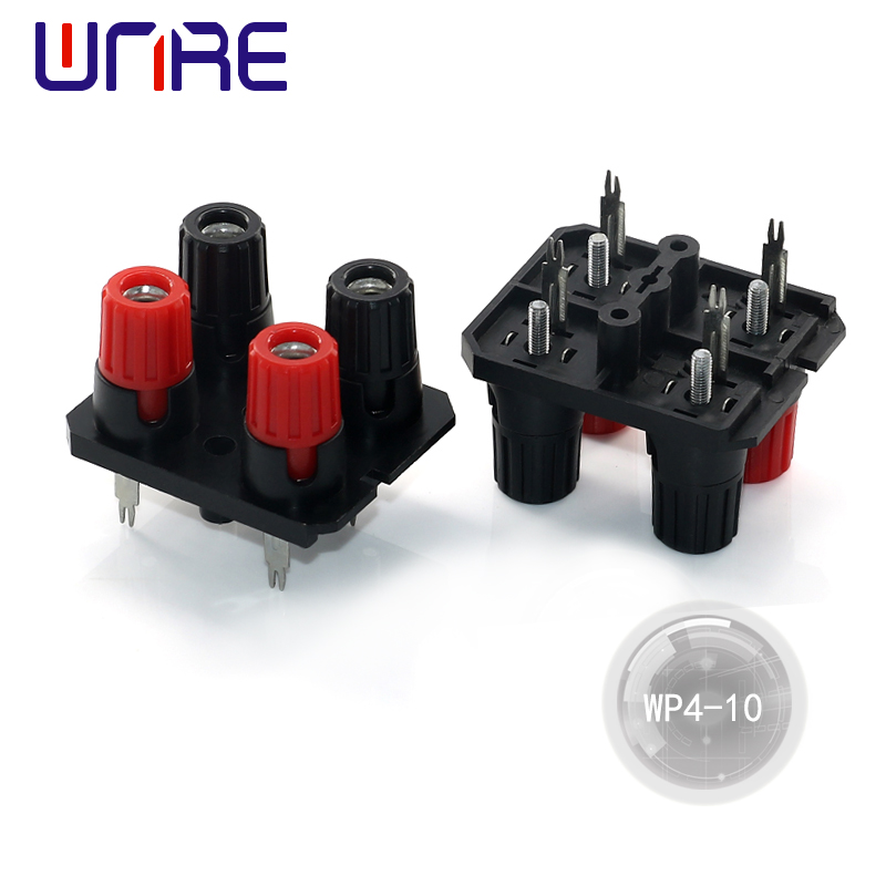 China WP4-10 Plastic 2 Positions Connector Terminal Push In Jack Spring  Load Audio Speaker Terminals Plug Socket Breadboard Clip Manufacturer and  Supplier
