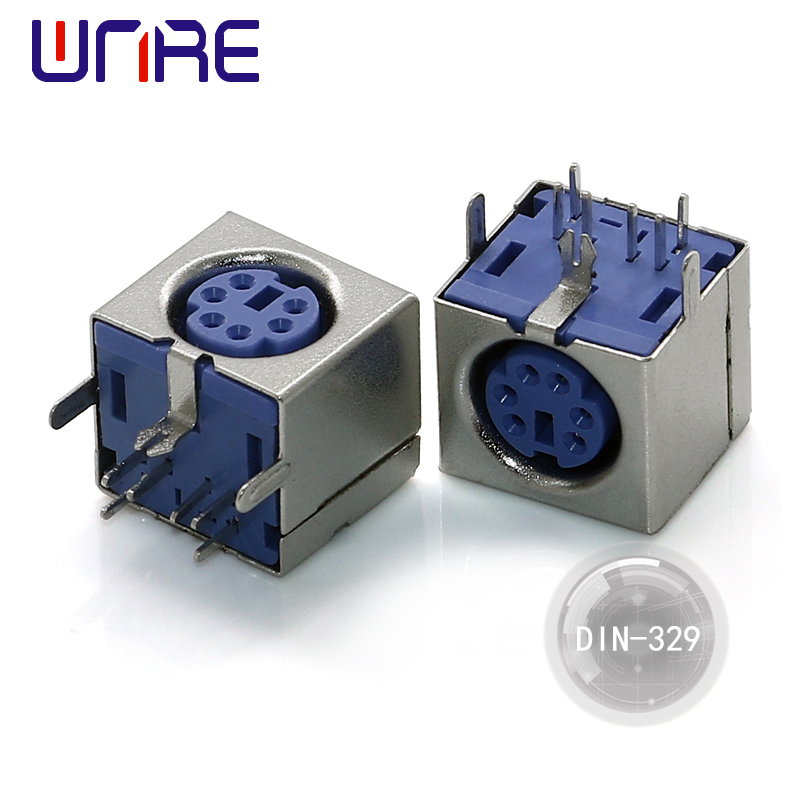 Firotina rasterast a kargehê DIN-329 S-Video Connectors Adapter Terminal Sockets S Terminal Mini DIN Connector Girêdana elektrîkî