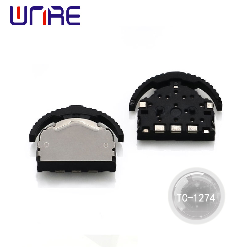 Interruptors de roda TC-1274 Mini Wavelet Dial multifunció Microinterruptor de restabliment Cap gran/Cap normal/Roda sense cap