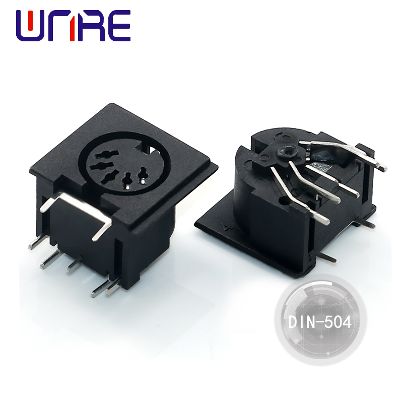 DIN-504 S-Video Asopọmọra ebute Adapter Sockets S Terminal Mini DIN Asopọ Itanna