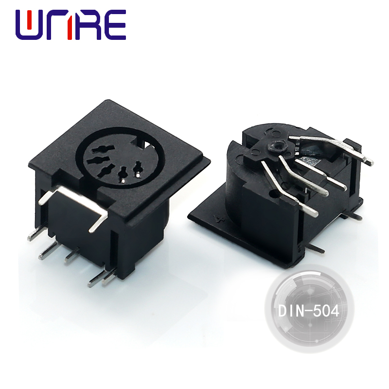 DIN-504 S-Video Connectors Terminal  Adapter Sockets S Terminal Mini DIN Connector Electrical Connector