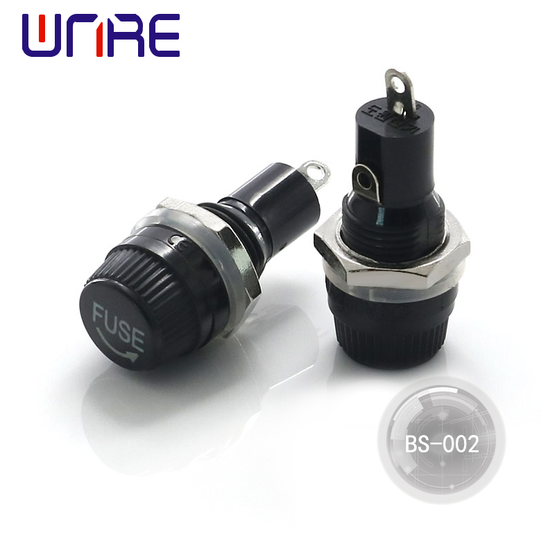 I-Wholesale BS-002 Tube Fuse Holder Cylindrical 5*20mm Insurance Tube Socket