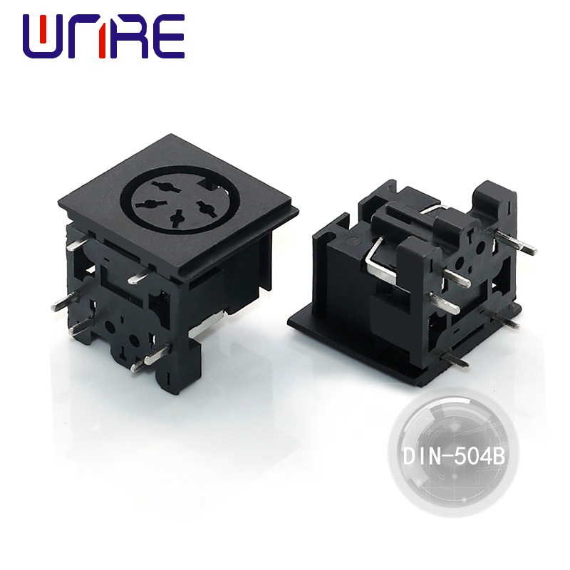 Factory Direct Muag DIN-504B S-Video Connectors Terminal Adapter Sockets S Terminal Mini DIN Connector Hluav Taws Xob Connector